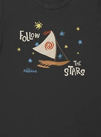 Disney Moana Follow The Stars Boat Womens T-Shirt Box Lunch Exclusive
