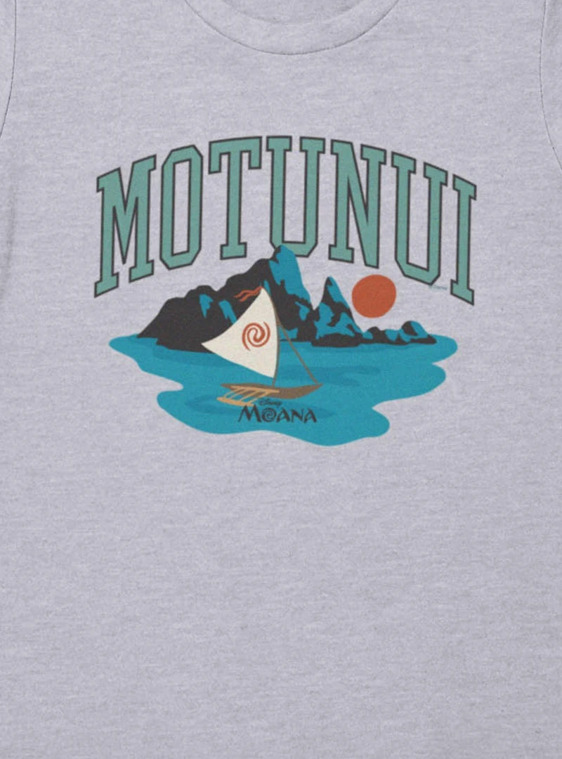 Disney Moana Motunui Boat Horizon Womens T-Shirt Box Lunch Exclusive