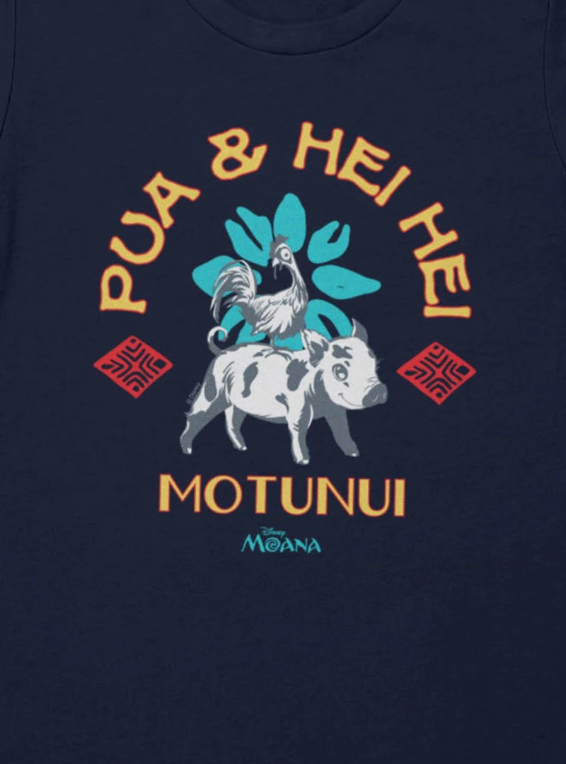 Disney Moana Pua And Hei Ride Motunui Womens T-Shirt Box Lunch Exclusive