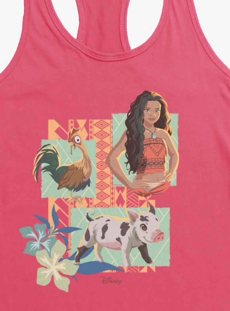 Disney Moana Hei And Pua Panels Womens Tank Top