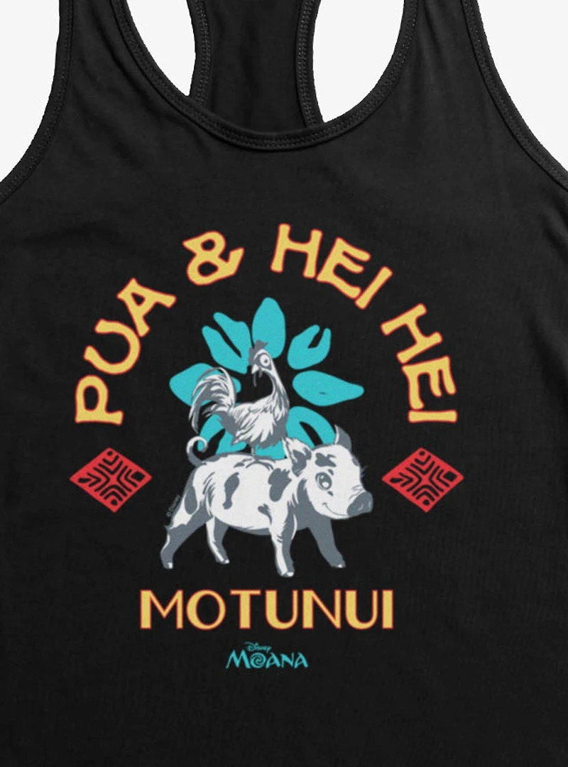 Disney Moana Pua And Hei Ride Motunui Womens Tank Top Box Lunch Exclusive