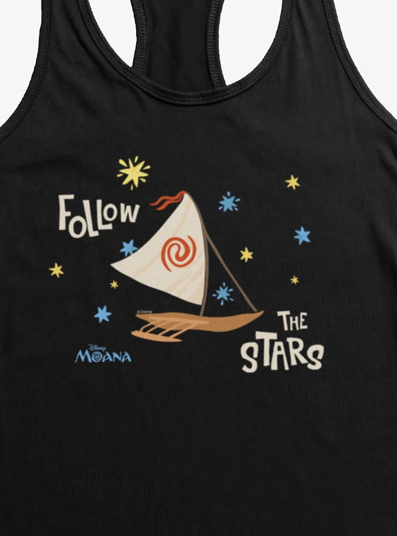 Disney Moana Follow The Stars Boat Womens Tank Top Box Lunch Exclusive