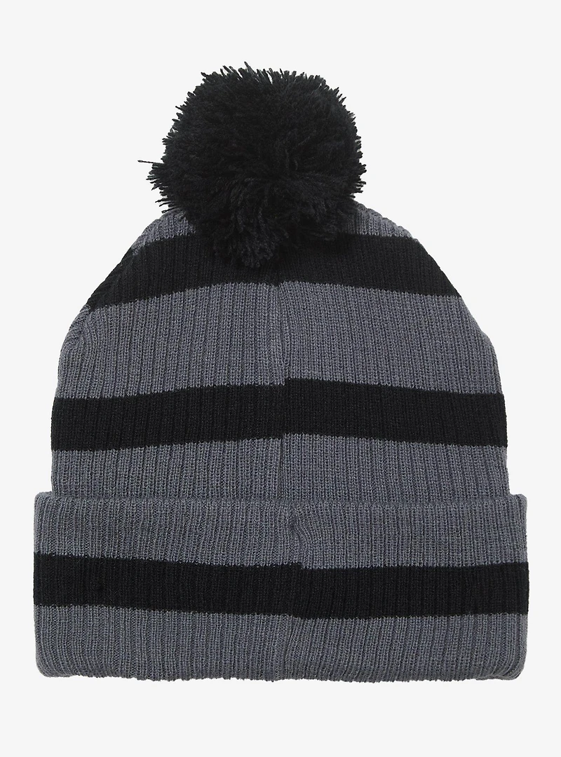 Murder Drones Uzi Striped Pom Pom Beanie