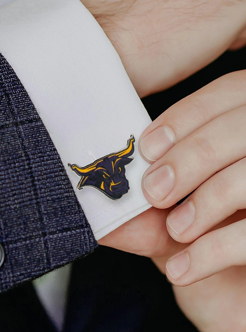 NCAA Mankato State Stomper Mascot Cufflinks