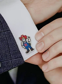 NCAA Nebraska Herbie Husker Mascot Cufflinks
