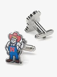 NCAA Nebraska Herbie Husker Mascot Cufflinks