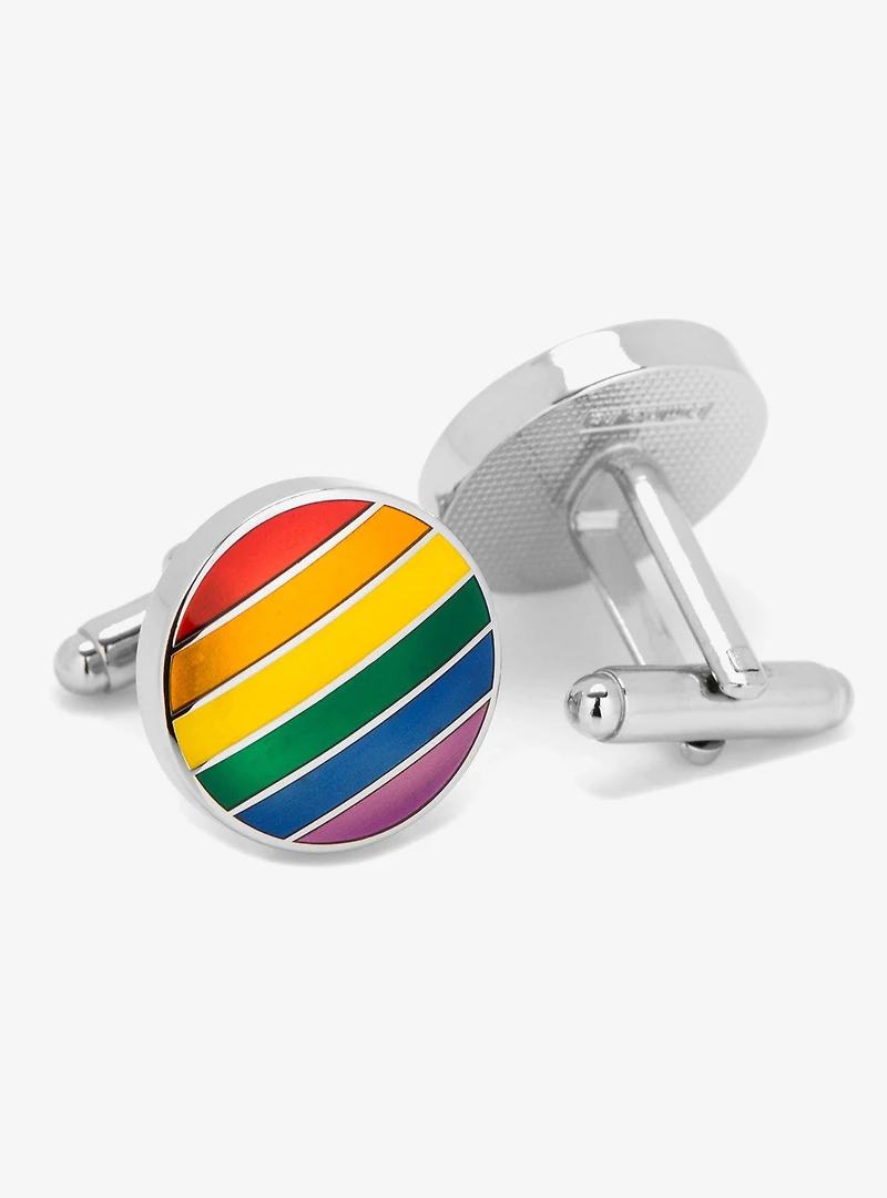 Rainbow Stripe Cufflinks