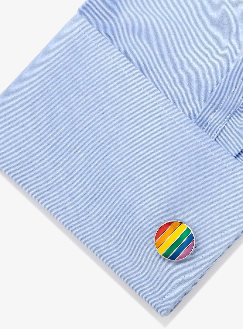 Rainbow Stripe Cufflinks