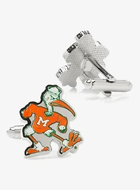 NCAA University of Miami Hurricanes Throwback Cufflinks