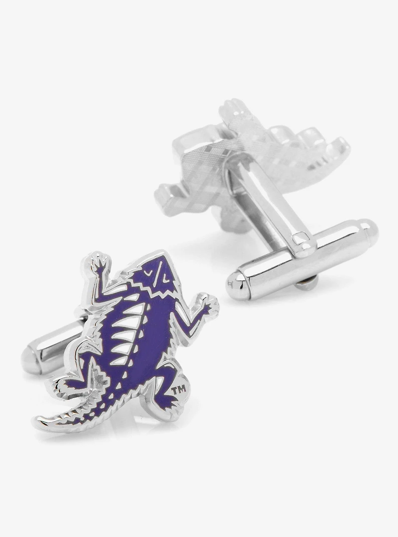 NCAA TCU Horned Frog Throwback Cufflinks