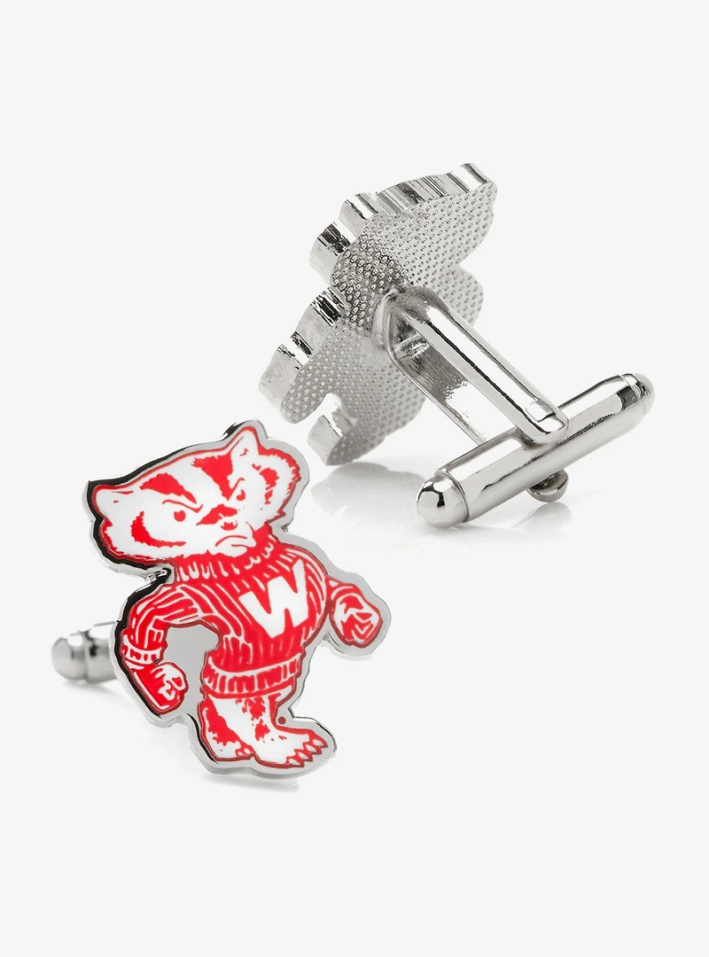 NCAA University of Wisconsin Badgers Throwback Cufflinks