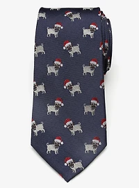 Santa Pug Men's Silk Tie