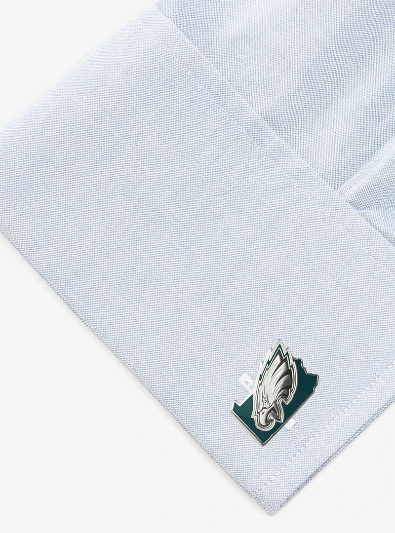 NFL Philadelphia Eagles State Shaped Cufflinks