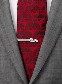 Grand Ole Opry Guitar Neck Silver Tie Clip