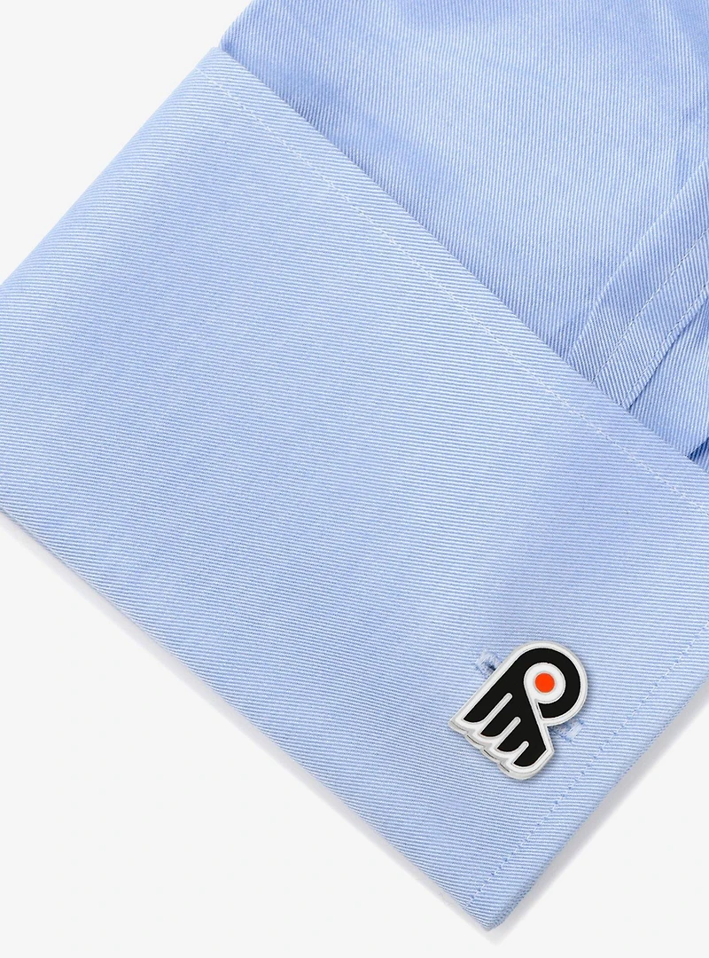 NHL Philadelphia Flyers Silver Cufflinks