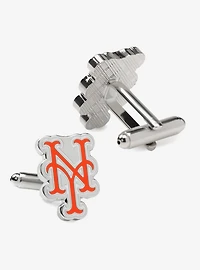MLB New York Mets Silver Cufflinks