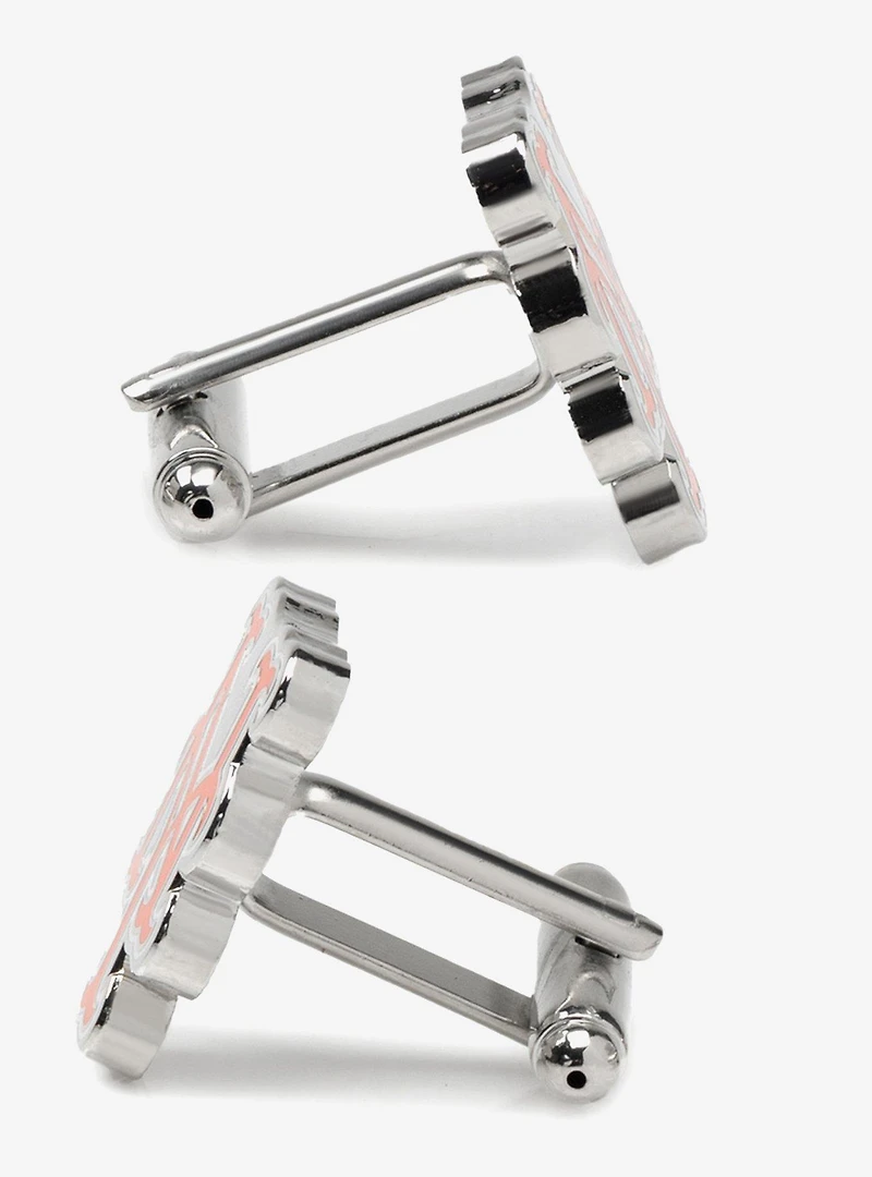 MLB New York Mets Silver Cufflinks