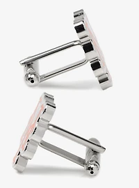 MLB New York Mets Silver Cufflinks