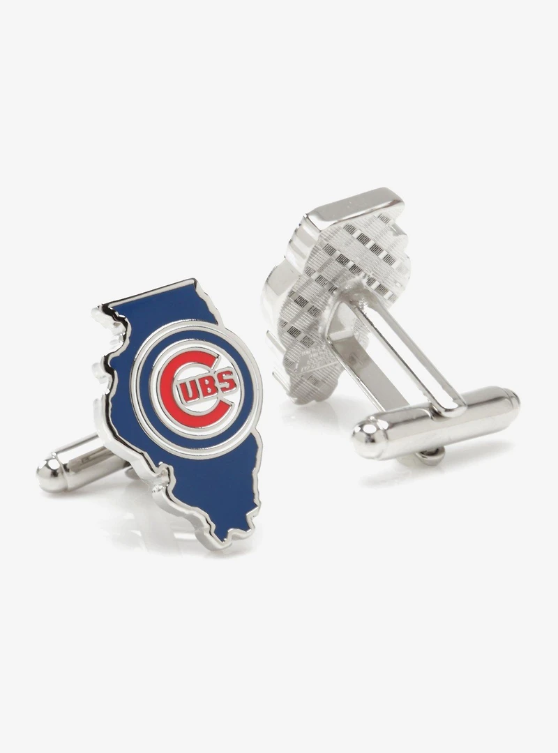 MLB Chicago Cubs State Shaped Cufflinks