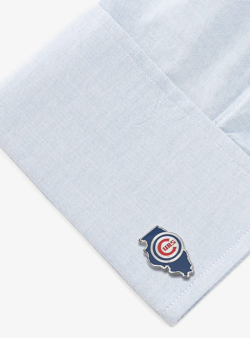 MLB Chicago Cubs State Shaped Cufflinks