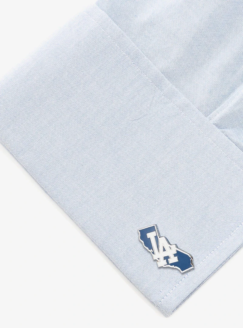 MLB LA Dodgers State Shaped Cufflinks