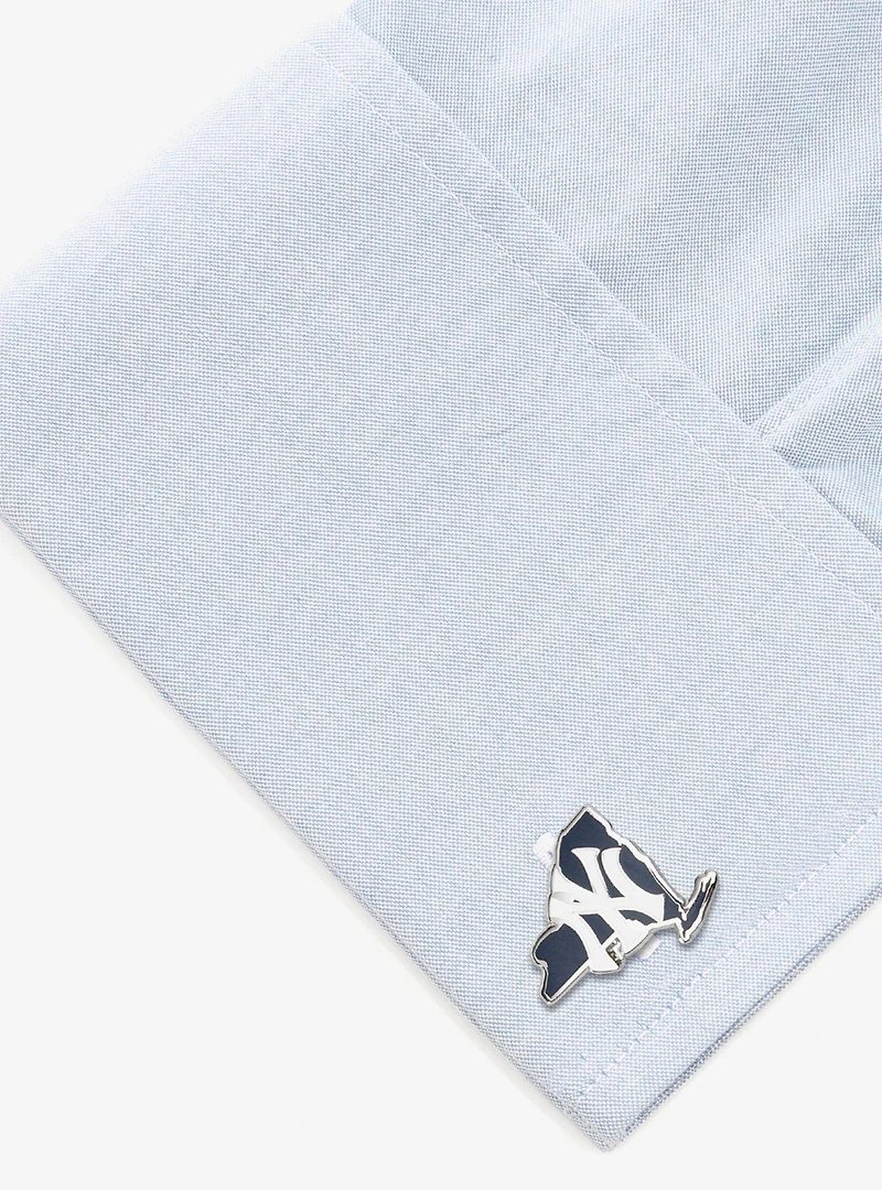 MLB New York Yankees State Shaped Cufflinks