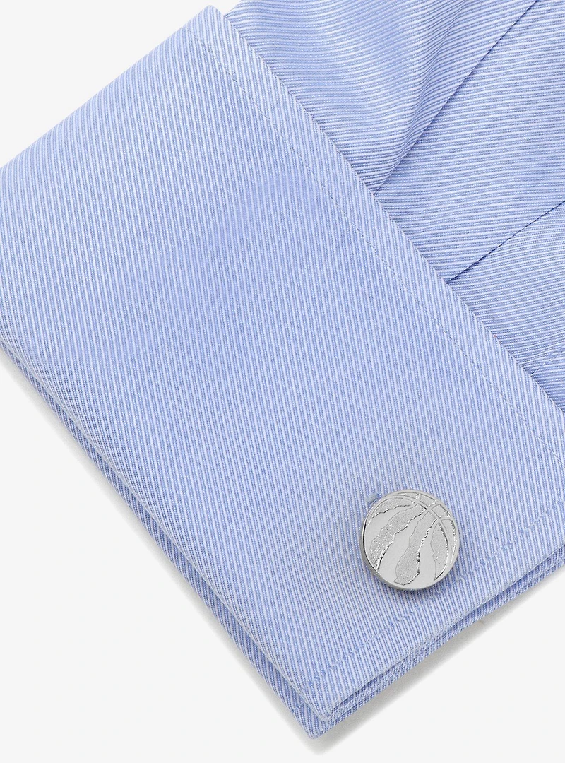 NBA Toronto Raptors Silver Edition Cufflinks