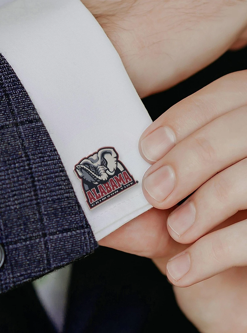 NCAA Alabama University Elephant Mascot Cufflinks