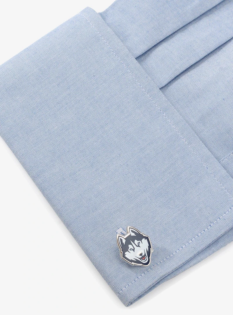 NCAA University of Connecticut Huskies Cufflinks