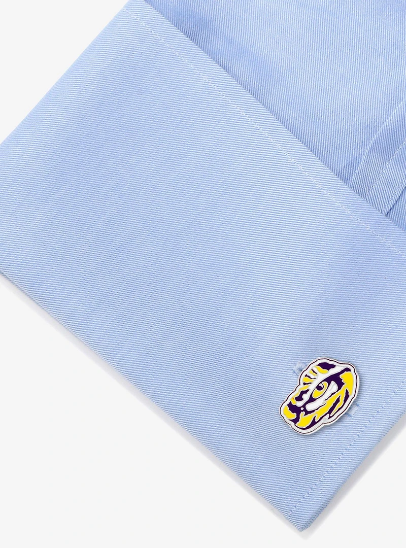 NCAA LSU Tiger's Eye Cufflinks