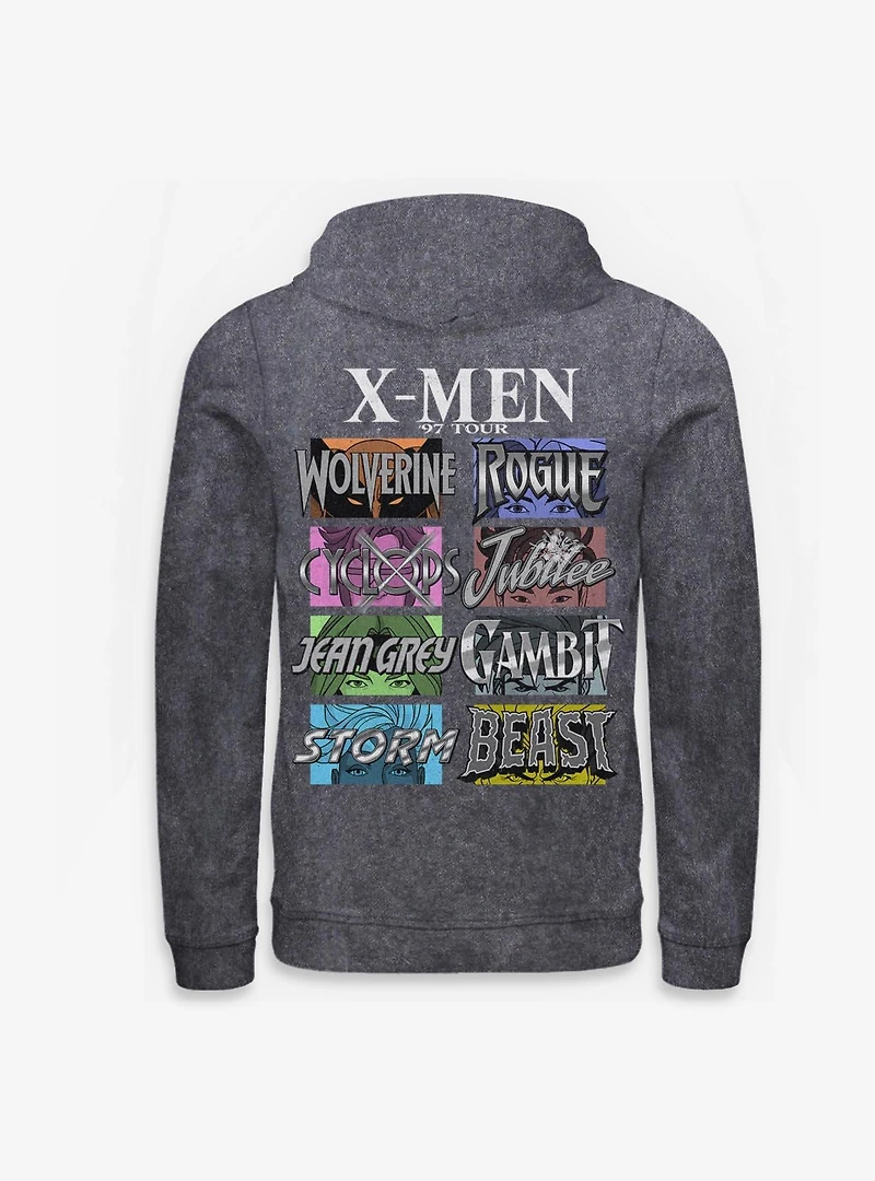 Marvel X-Men '97 Group Tour Mineral Wash Hoodie BoxLunch Exclusive