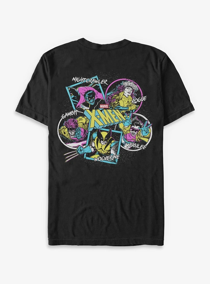 Marvel X-Men '97 Nightcrawler Wolverine Gambit Rogue Jubilee T-Shirt BoxLunch Exclusive