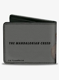 Star Wars The Mandalorian Grogu The Armorer Bo-Katan Din Djarin Pose Bifold Wallet