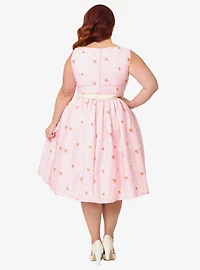 Disney Princess Collection by Unique Vintage Plus Pink Sleeveless Swing Dress