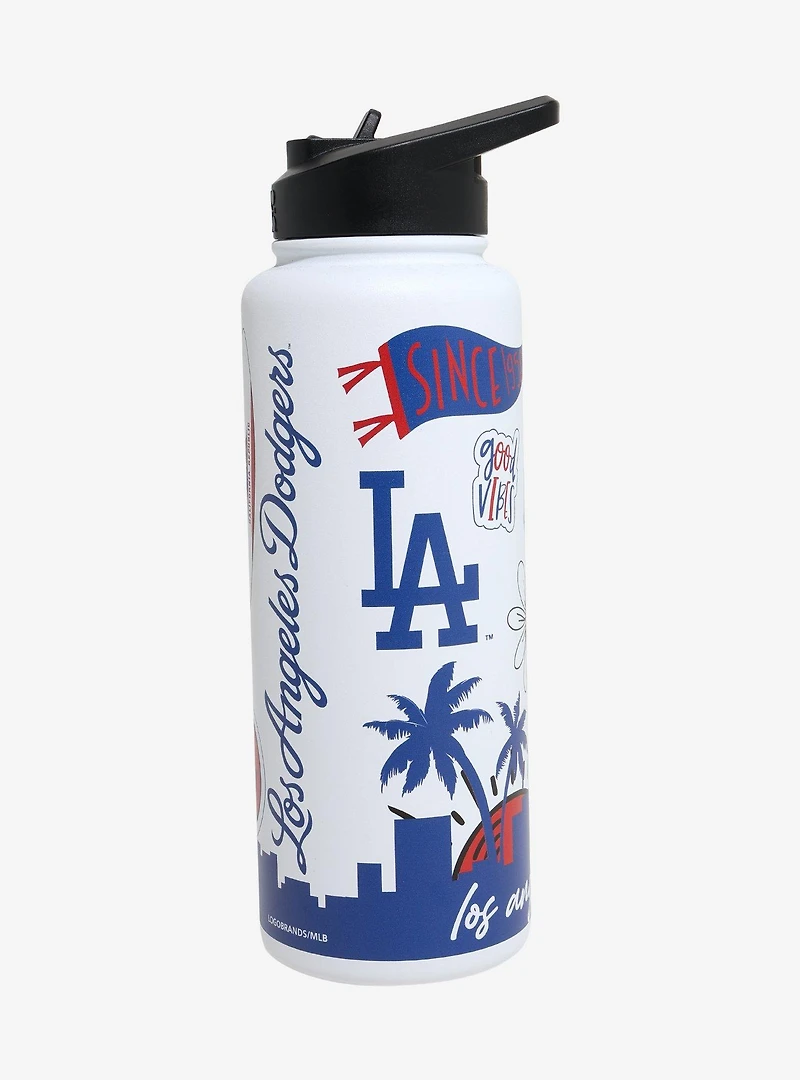 Los Angeles Dodgers Sticker Water Bottle
