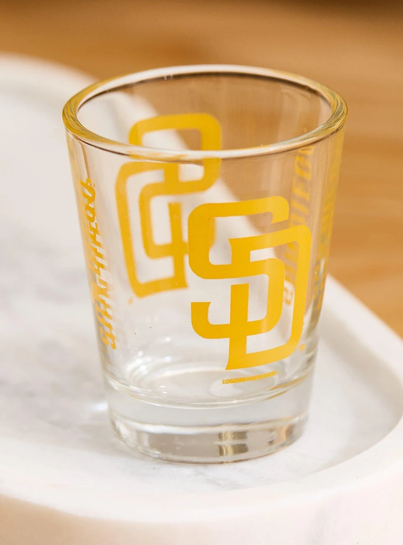 San Diego Padres Logo Mini Glass