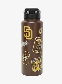 San Diego Padres Sticker Water Bottle