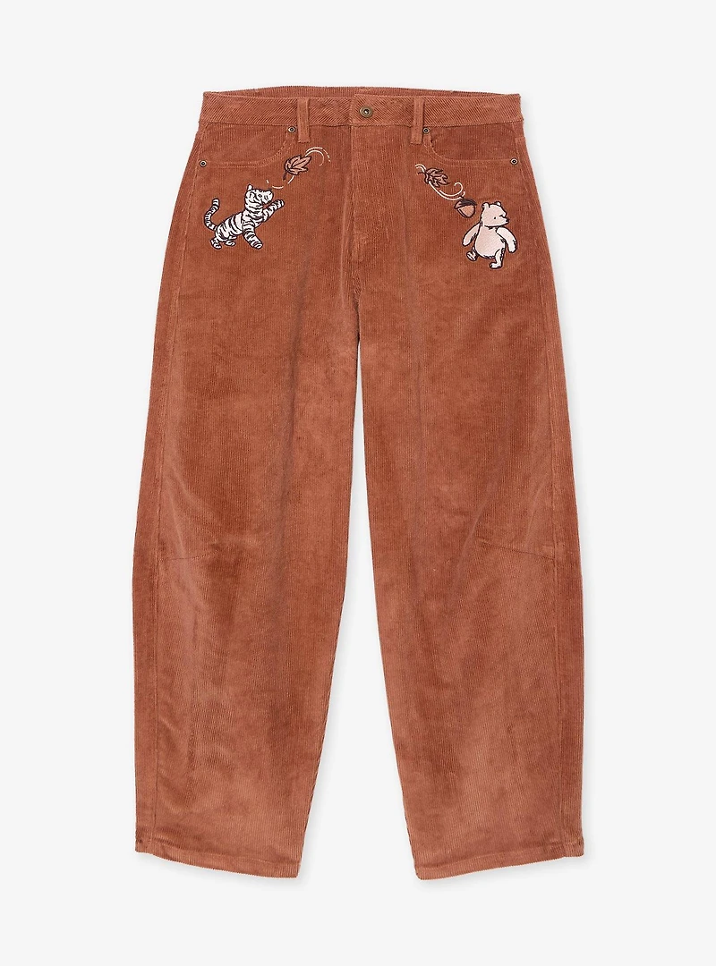 Disney Winnie the Pooh Women's Plus Corduroy Barrel Leg Pants - BoxLunch Exclusive