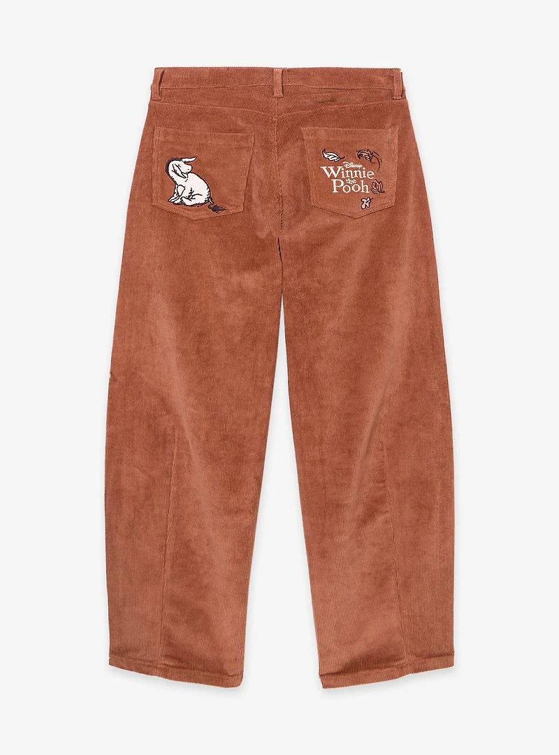 Disney Winnie the Pooh Women's Plus Corduroy Barrel Leg Pants - BoxLunch Exclusive