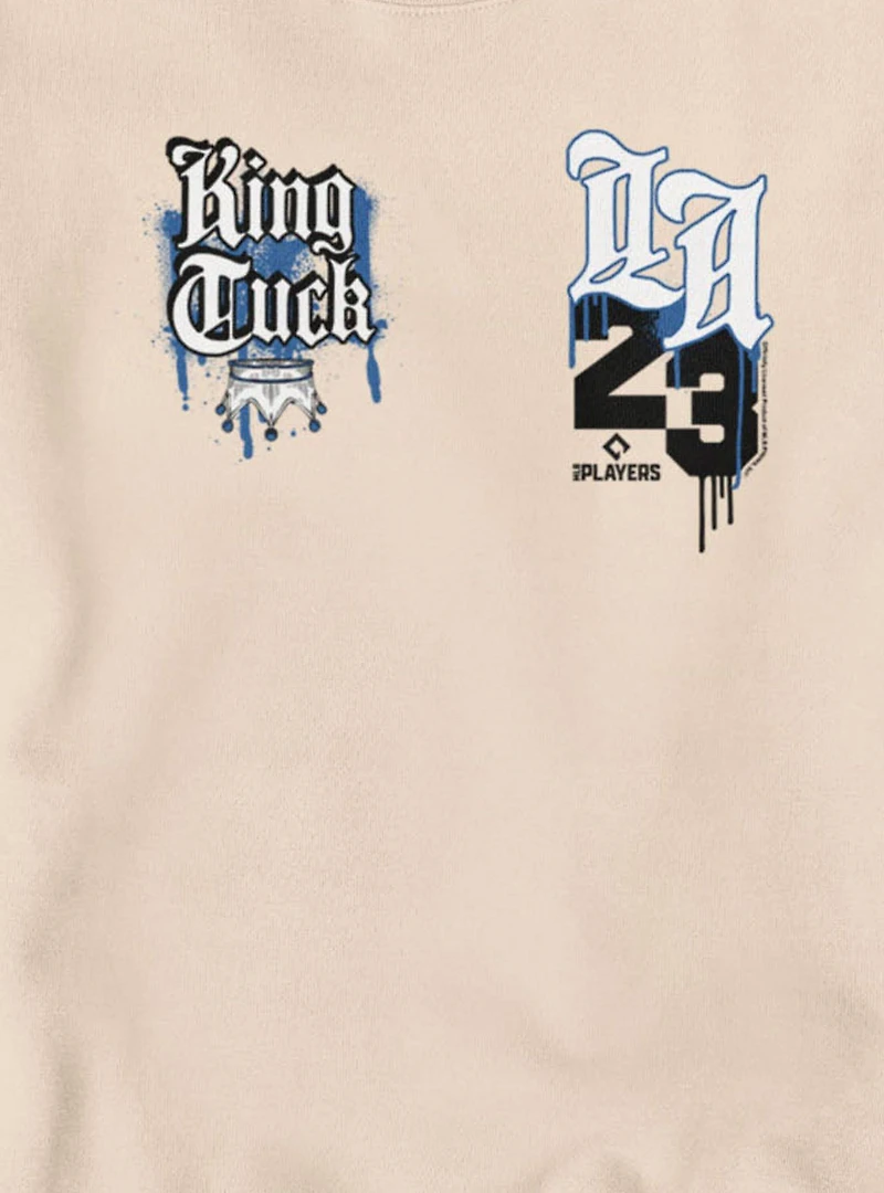 MLB Los Angeles Dodgers King Tuck Kyle Tucker Crown LA 23 Sweatshirt Box Lunch Exclusive