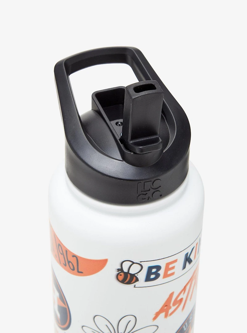 Houston Astros Sticker Water Bottle