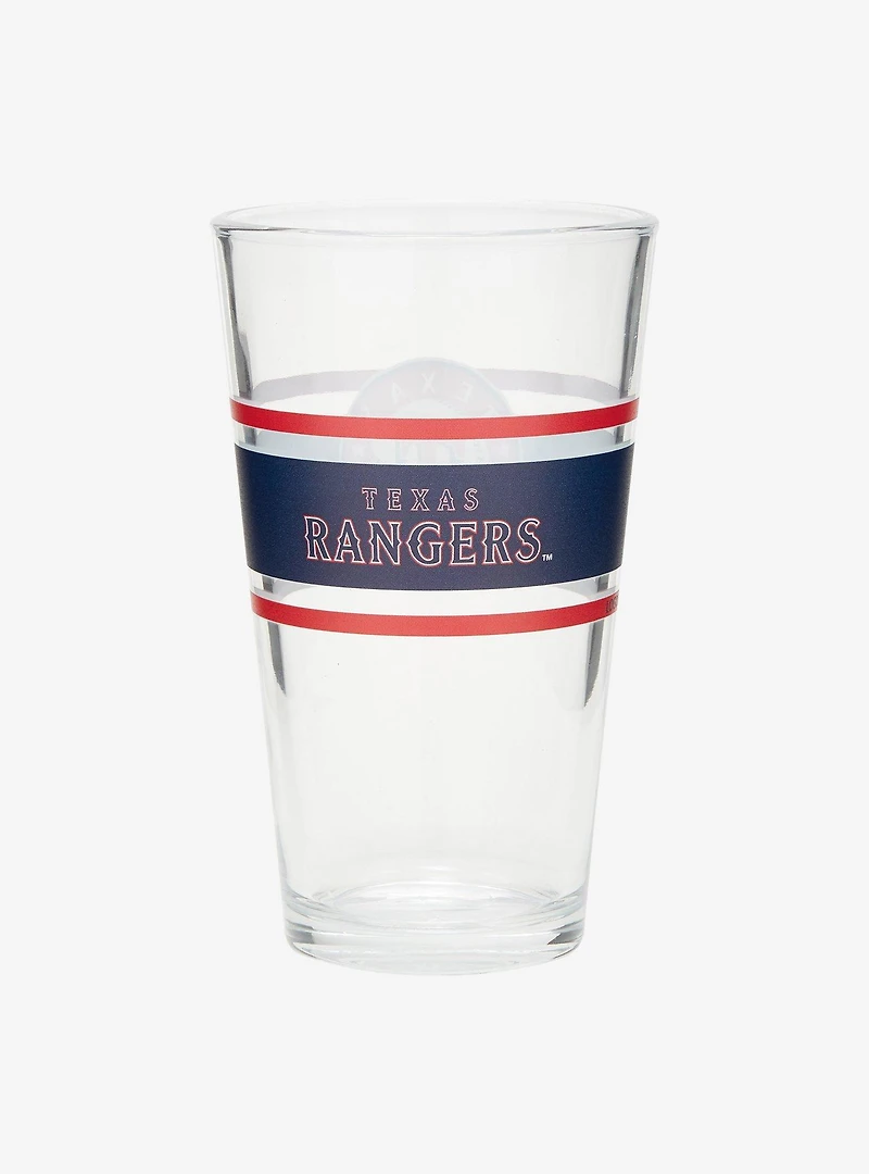 Texas Rangers Logo Pint Glass