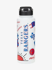 Texas Rangers Stickers Water Bottle