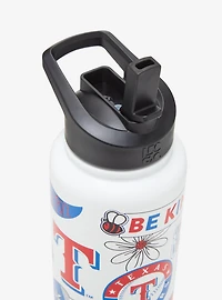 Texas Rangers Stickers Water Bottle