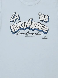 MLB Los Angeles Dodgers Enrique Kike Hernandez Bubble Letters 08 Womens T-Shirt Box Lunch Exclusive