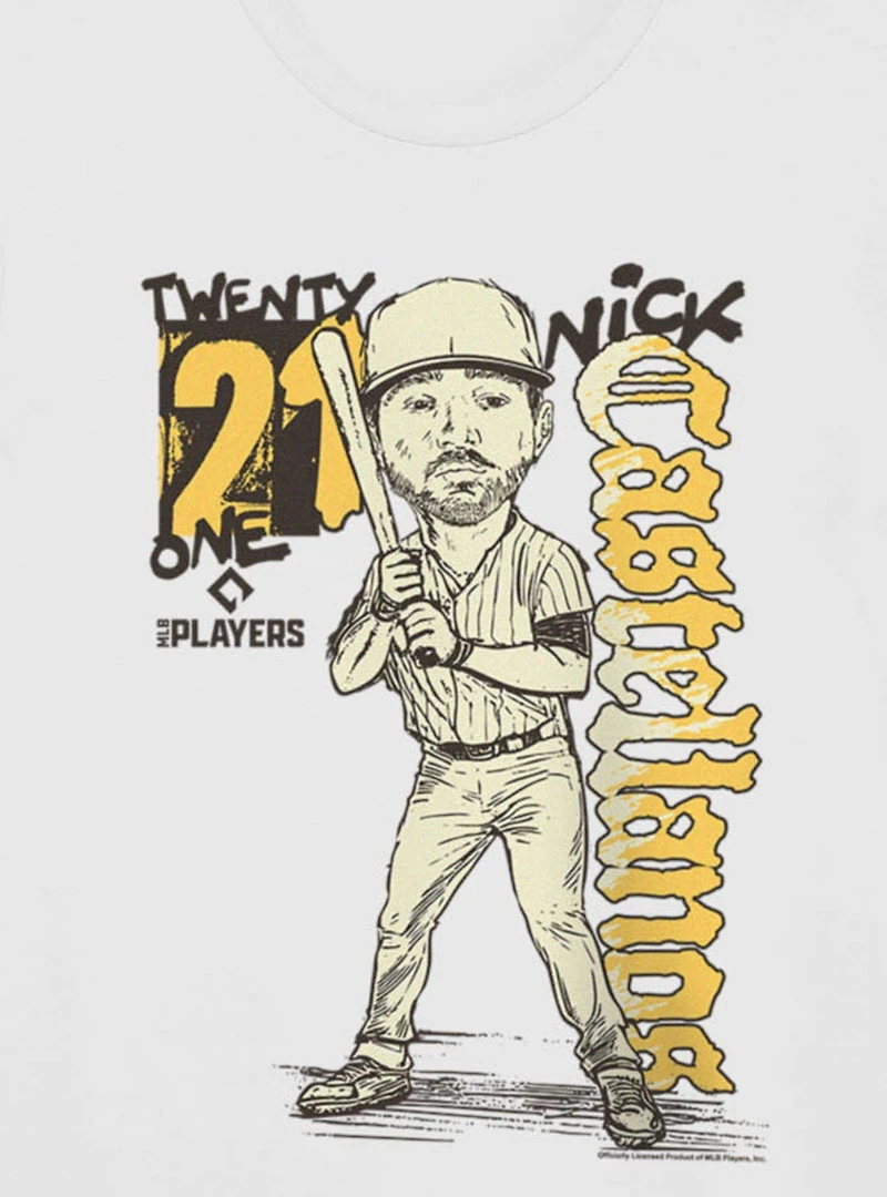 MLB San Diego Padres Nick Castellanos Batter Pose Caricature 21 T-Shirt Box Lunch Exclusive
