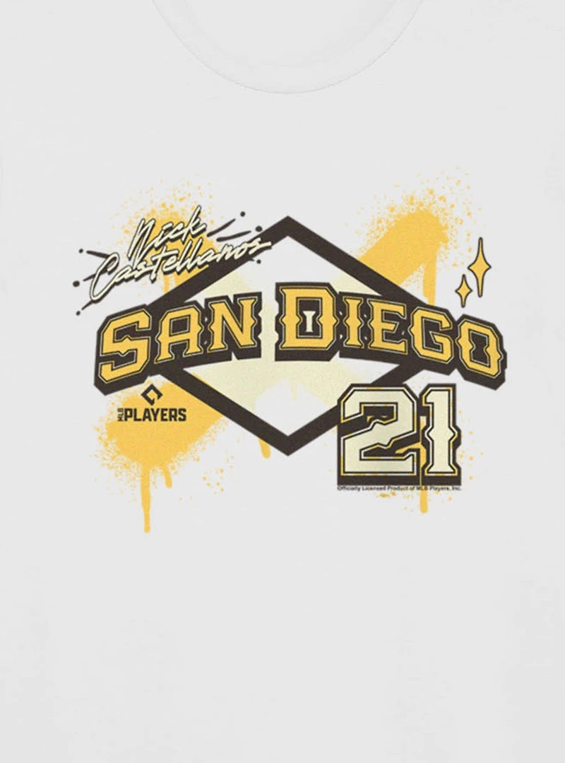 MLB San Diego Padres Nick Castellanos Plate 21 T-Shirt Box Lunch Exclusive