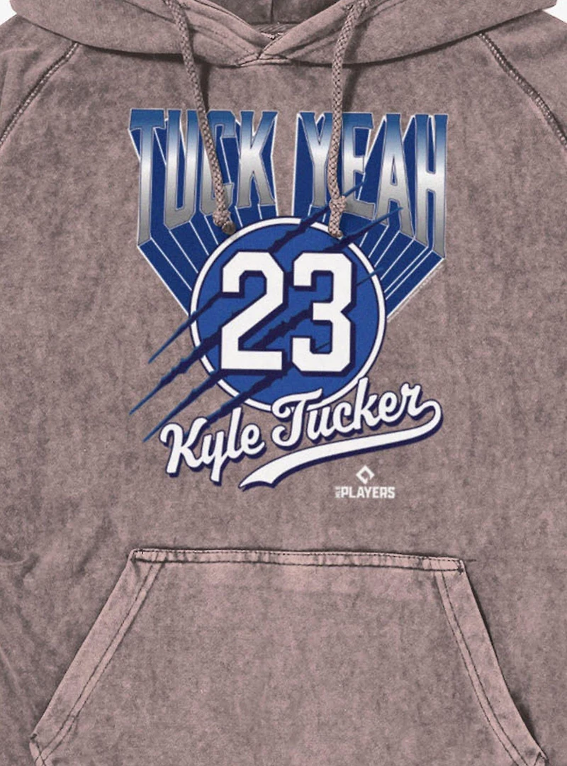 MLB Los Angeles Dodgers Kyle Tucker Tuck Yeah 23 Vintage Mineral Washed Hoodie Box Lunch Exclusive