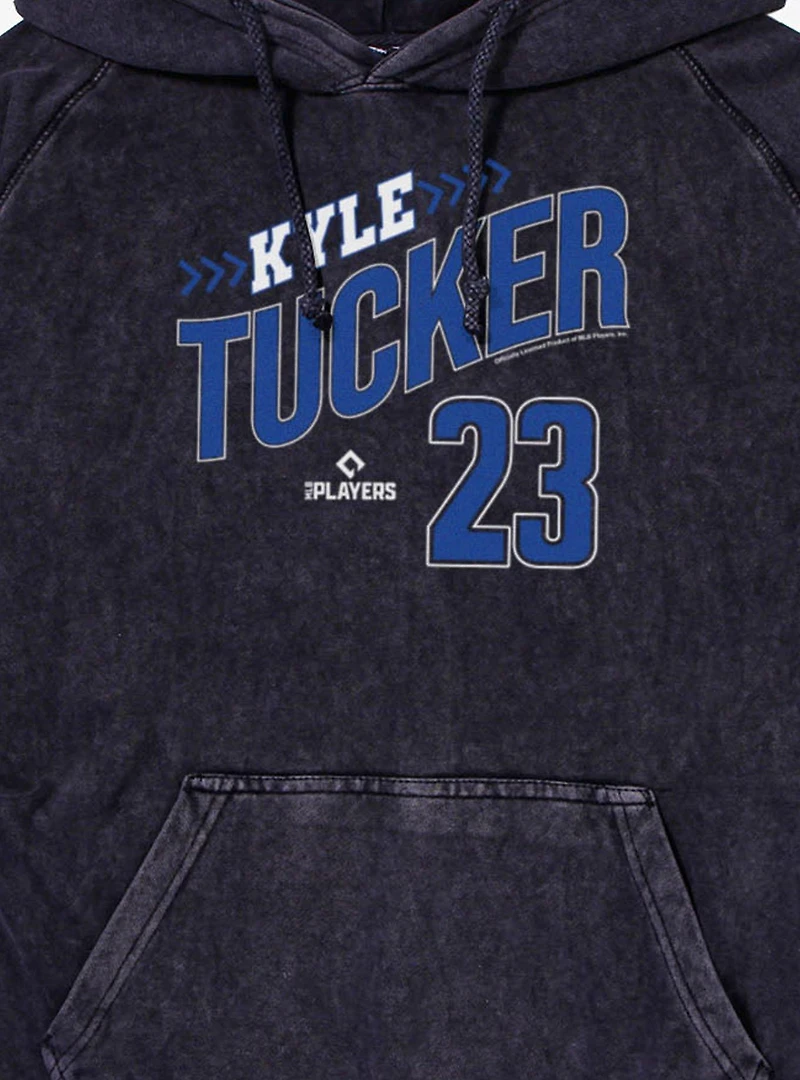 MLB Los Angeles Dodgers Kyle Tucker Swoop Arrows 23 Vintage Mineral Washed Hoodie Box Lunch Exclusive