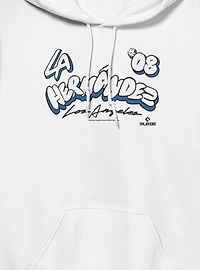 MLB Los Angeles Dodgers Enrique Kike Hernandez Bubble Letters 08 Hoodie Box Lunch Exclusive